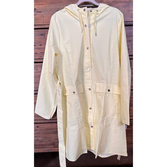 RAINS Curve Waterproof Rain Jacket in color Stray Women's Size XL NWT - Picture 6 of 12